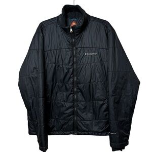 Columbia Mens White Out II Omni Heat Insulated Jacket Sz XL Black Outdoor Campin